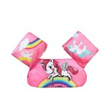 Vesta de salvare pentru copii cu aripioare de inot, flippy, roz, model unicorn