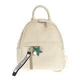 Rucsac crem cu accesorii vesele