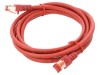 Patch Cord Ethernet S/FTP Cat 6 LSZH Roșu 2m