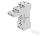 Stativ 8 pini pentru şină DIN - Accesorii Relee Electromagnetice ABB