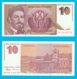 Iugoslavia 10 Novih Dinara 1994 &#039;Prinţul Episcop&#039; UNC serie: AP3103278 p#149