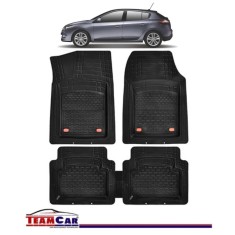 Covorase Auto TeamCar&reg; Tip Tavita Compatibile Renault Megane III Hatchback (2008-2016) Negru Material Rezistent