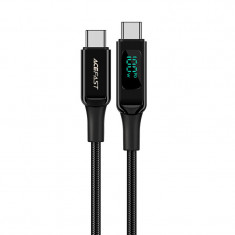 Cablu Acefast USB Tip C - USB Tip C 2m, 100W (20V / 5A) Negru (C6-03 Negru) C6-03-C-C BLACK