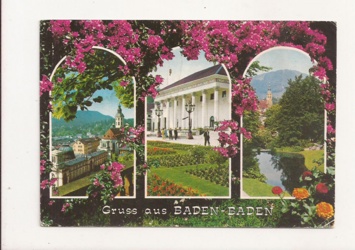 FA1 - Carte Postala - GERMANIA - Weltbad Baden-Baden, circulata 1989