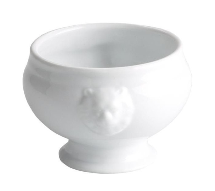 Set 6x Bol din portelan, model Cap de Leu, 440 cc