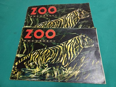 LOT 2 PLIANTE ZOO BUCUREȘTI / GRAFICA TIA PELTZ / ANII 70 *32 foto