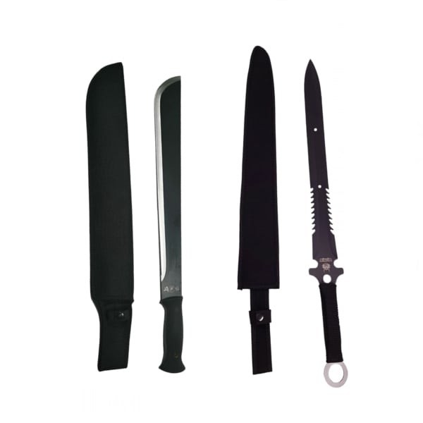 Set sabie si maceta, DEPOX&reg;, Jungle Fever, otel inoxidabil, 57.5 cm
