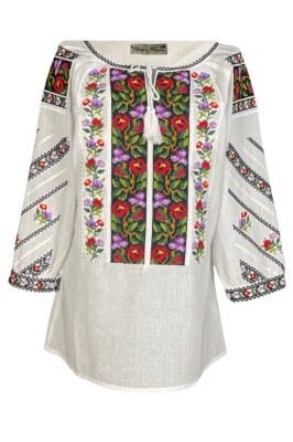 Bluza tip ie dama R24, alb/verde, marime L foto