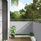 VidaXL Paravan de balcon, gri, 400x75 cm, PVC