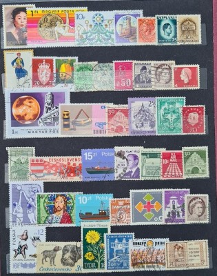 B0054 - Lot timbre diverse tari foto