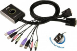 KVM Aten CS682 2 Port USB DVI Audio 2.1 Remote port selector 1.8m