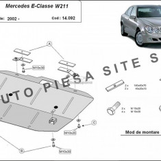 Scut metalic motor Mercedes E-Class W211 fabricat incepand cu 2002 APS-14,092