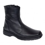 Ghete barbati din piele naturala cu fermoar GKR4010N