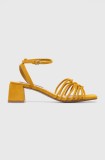 Pepe Jeans sandale PLS90665 culoarea galben, ZOE COLORS