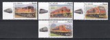 Angola 2019 - Locomotive, Serie cu Tapsuri pe St&acirc;nga, MNH