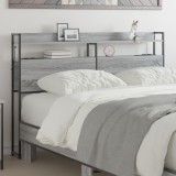 vidaXL Tăblie de depozitare Gri sonoma 120 cm Lemn compozit