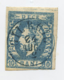 1872-10 BANI ALBASTRU DE PRUSIA,RR., Stampilat