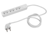 Prelungitor alimentare AS SCHWABE 1,4m 3 prize 16A 2x1mm&sup2; PVC alb 11313