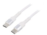 Cablu USB C 0,5m Alb, Akyga