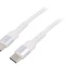 Cablu USB C 0,5m Alb