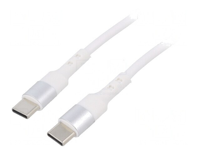 Cablu USB C 0,5m Alb