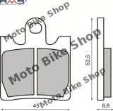 MBS Placute frana Suzuki AN /Burgman / 250-400 MCB706, Cod Produs: 225100380RM