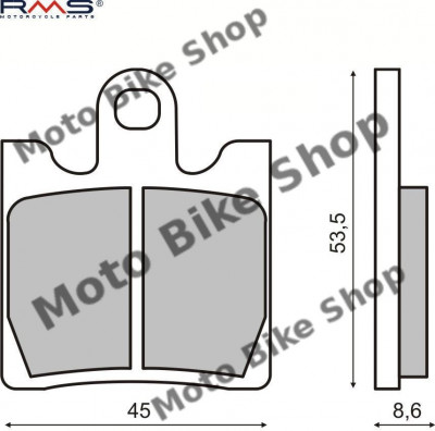 MBS Placute frana Suzuki AN /Burgman / 250-400 MCB706, Cod Produs: 225100380RM foto