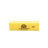 Buffer pentru unghii, Global Fashion, granulatie 80, culoare galbena
