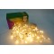 Instalatie de Craciun Flippy&reg; Tip Turturi, 8 jocuri de lumini Sectiune 4 m, 132 LED-uri, Interconectabila, Fir Transparent, Alb Cald
