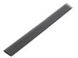 Manșon termocontractabil 2:1 2,4mm negru rolă