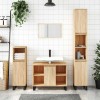 VidaXL Dulap pentru baie, stejar sonoma, 80x33x60 cm, lemn compozit 831631