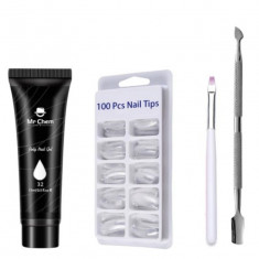 Kit pentru manichiura, EVNC, PolyGel Advanced Nails, construire rapida