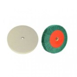 Disc polizat ,slefuit metal si lemn , pasla alba si disc verde ,diametru 150 mm , pachet 2 piese