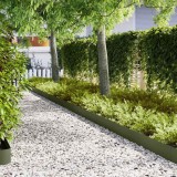 VidaXL Borduri pentru gazon 10 buc Olive 100 x 0.5 x 20 cm din oțel
