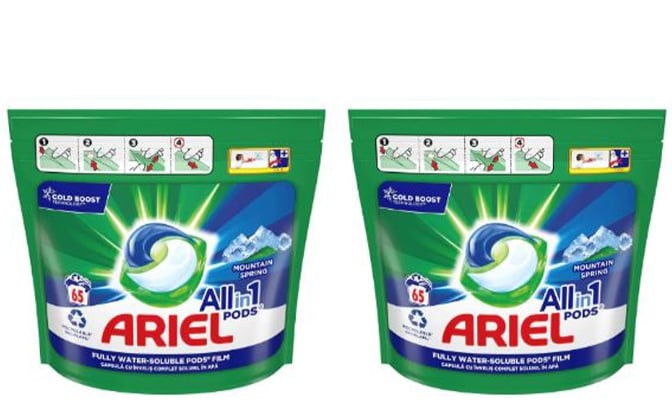 Detergent Capsule ARIEL Mountain Spring, 130 bucati