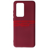 Husa Silicon Burgundy Huawei P40 Pro, High Copy, Protectie Premium