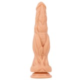 Dildo Greed cu Ventuza, PVC, Natural, 25 cm, Passion Labs