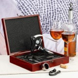 HI Set de accesorii pentru vin, 10 piese, cu carcasa