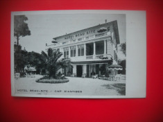 HOPCT 86377 CAP D ANTIBES-HOTEL BEAU SITE 1937 -FRANTA-STAMPILOGRAFIE-CIRCULATA foto