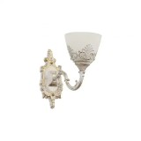 Aplica Rustic COTTAGE, 1*E27, Alb, Metal si Sticla ModernLight Concept