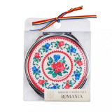Oglinda cosmetica, motive florale traditionale, MB144
