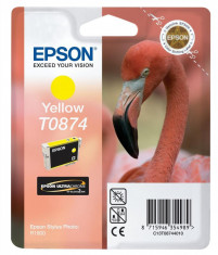 Epson C13T08744010 (T0874) cartus cerneala galben 11.4ml foto