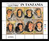 Tanzania - MAIMUTE - CIMPANZEI - MNH