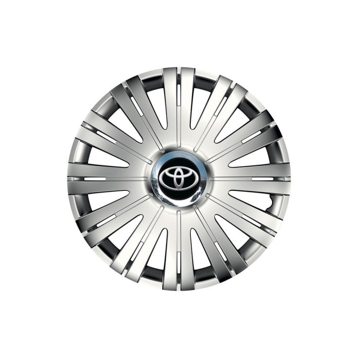 Set 4 capace roti Cu Inel Cromat Active R16 Compatibil Cu Toyota
