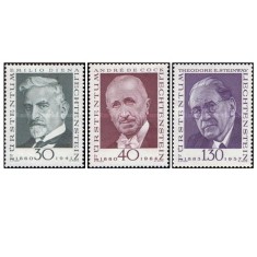 Liechtenstein 1972 - pionerii filateliei, serie neuzata