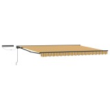 vidaXL Cort electric retractabil Galben și gri 4 &times; 3 m 3422046