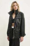 Answear Lab geaca culoarea negru, de tranzitie