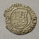 Ungaria 1 denar 1590 KB argint Rudolf ll