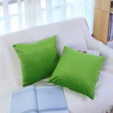 Set de 2 fete de perna TIAODIAN, catifea, verde, 45 x 45 cm