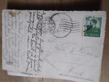 Ilustrata circulatie Romania Regele Mihai I Bologna - Arad